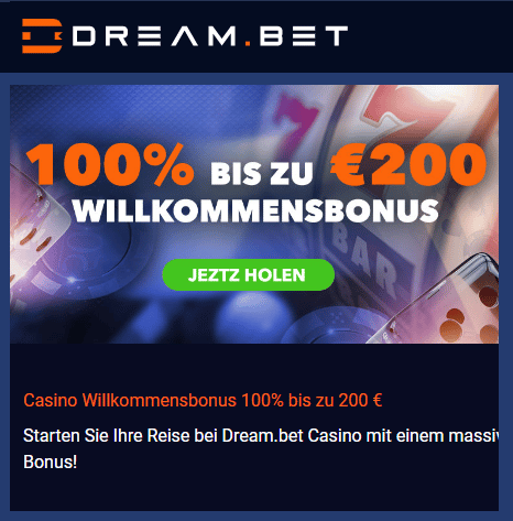 Dream.bet Willkommensbonus