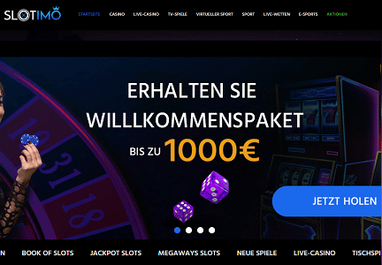 Slotimo Welcome Bonus