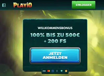 Playio Willkommen Bonus